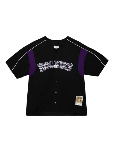 Mitchell & Ness Mlb Rockies 2003 Larry Walker Shirt In Black