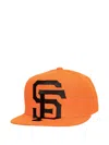 Mitchell & Ness Mlb San Francisco Giants Logo Snapback Cap In Brown