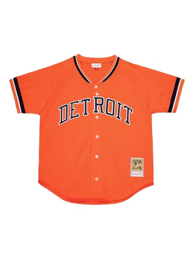Mitchell & Ness Mlb Tigers 1993 Kirk Gibson Shirt In Orange