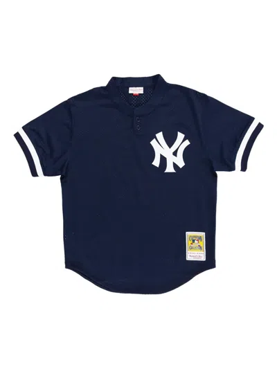 Mitchell & Ness Mlb Yankees 1995 Bernie Williams T-shirt In Blue