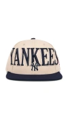 Mitchell & Ness Mlb Yankees Across The Board Snapback Hat In Neutral