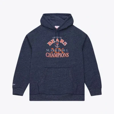 Mitchell & Ness Navy Chicago Bears 1985 Super Bowl Champions Winning Streak Hoodie In Blue