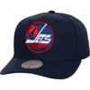Mitchell & Ness Navy Winnipeg Jets Core Team Ground Pro Adjustable Hat In Blue