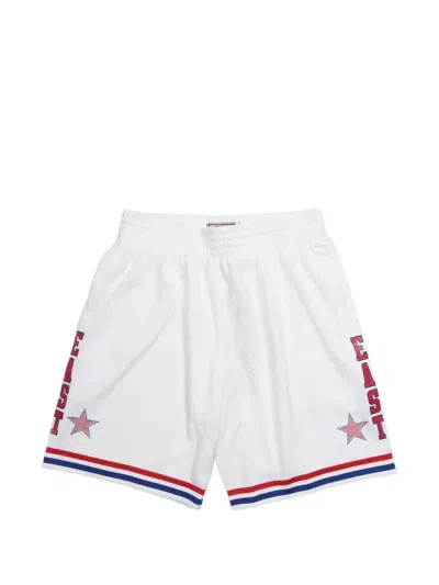 Mitchell & Ness Nba 1988 All-star Game Striped-them Shorts In White