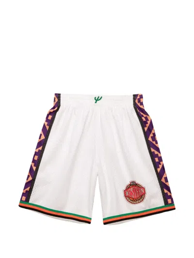 Mitchell & Ness Nba 1995 All-star Game Rhinestone Swingman Shorts In White