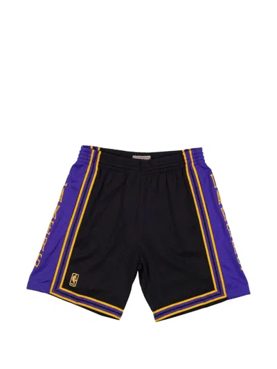 Mitchell & Ness Nba "1996 Los Angeles Lakers" Reload Swingman Shorts In Black