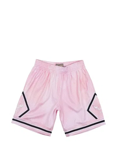 Mitchell & Ness Nba "1997 Chicago Bulls" Swingman Shorts In Pink