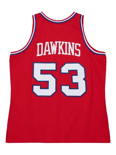 Mitchell & Ness Nba 76ers 1979 Darryl Dawkins Sweatshirt In Red