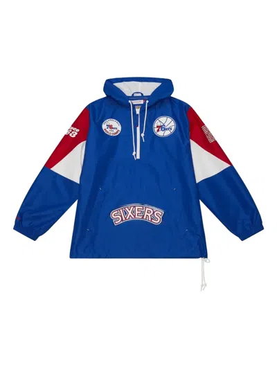Mitchell & Ness Nba 76ers Sportjacke In Blue