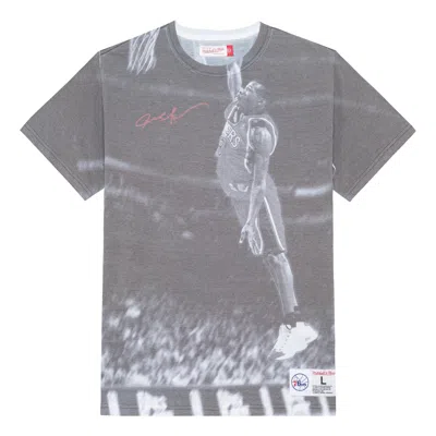 Mitchell & Ness Nba Above The Rim T-shirt Philadelphia 76ers Allen Iverson 'grey' In Multi