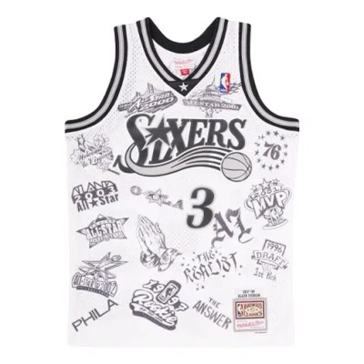 Mitchell & Ness Nba Ai World Tour Swingman Philadelphia 76ers Jersey - White