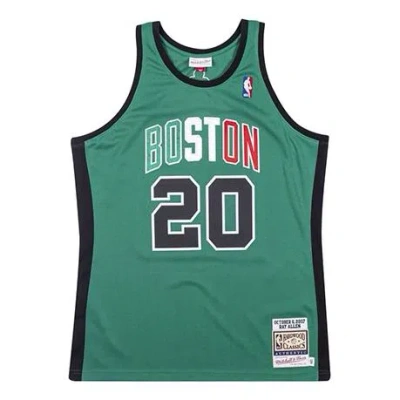 Mitchell & Ness Nba Authentic Jersey 'miami Heat - Ray Allen 2007-08' In Green
