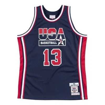 Mitchell & Ness Nba Authentic Jersey 'team Usa - Chris Mullin 1992' In Blue