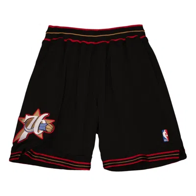 MITCHELL & NESS MITCHELL & NESS NBA AUTHENTIC PHILADELPHIA 76ERS ROAD 1997-98 SHORTS 'BLACK'