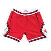 Mitchell & Ness 1975/76 Chicago Bulls Authentic Road Basketball Shorts In Red