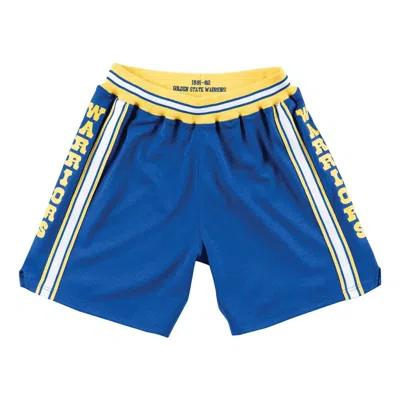 Mitchell & Ness Nba Authentic Shorts Golden State Warriors Road 1981-82 'blue Yellow'