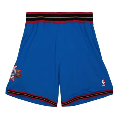 Mitchell & Ness Nba Authentic Shorts Philadelphia 76ers Alternate 1999-100 'blue Red'