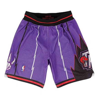 Mitchell & Ness Nba Authentic Shorts Toronto Raptors Road 1998-99 'purple Black'