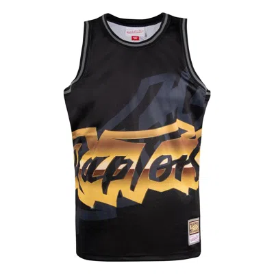 Mitchell & Ness Nba Big Face 4.0 Fashion Tank Toronto Raptors In Black