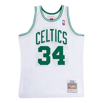 Mitchell & Ness Nba Boston Celtics 2007-08 Swingman Jersey 'paul Pierce 34' In White