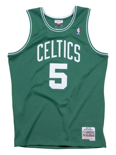Mitchell & Ness "nba Boston Celtics Road 2007 Kevin Garnett" Swingman Jersey In Green