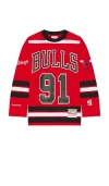 Mitchell & Ness Nba Bulls Dennis Rodman Maxxed Out Jersey In Red