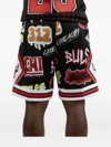 Mitchell & Ness X Nba Chicago Bulls 1997 Slap Sticker Swingman Shorts In Black