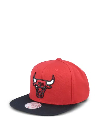 Mitchell & Ness Nba Chicago Bulls Team Two-tone Snapback Cap In Red