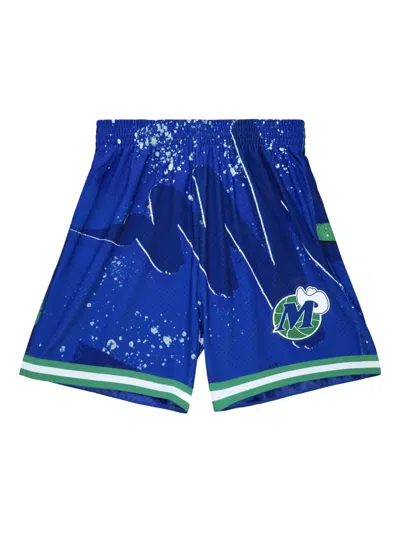 Mitchell & Ness "nba Dallas Mavericks 1998" Hyper Hoops Basketball Shorts In Blue