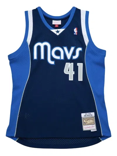 Mitchell & Ness "nba Dallas Mavericks 2011 Dirk Nowitzki" Swingman Jersey Top In Blue