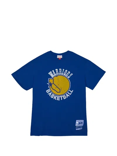 Mitchell & Ness Nba Golden State Heritage T-shirt In Blue