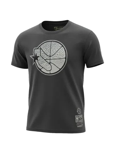 Mitchell & Ness Nba Golden State Warriors "golden State Warriors Sneak" T-shirt In Gray