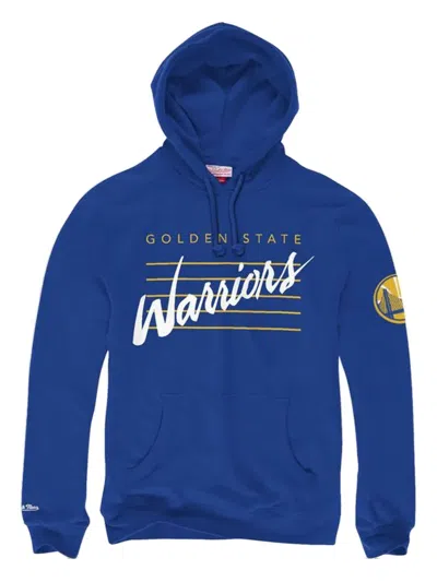 Mitchell & Ness Nba Golden State Warriors Hoodie In Blue