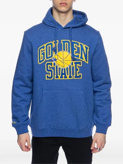 Mitchell & Ness Nba Golden State Warriors Playoff Win Hoodie In Blue