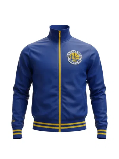 Mitchell & Ness Nba Golden State Warriors Wotrack Track Jacket In Blue
