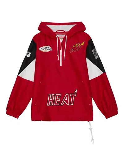 Mitchell & Ness Nba Heat Sportjacke In Red