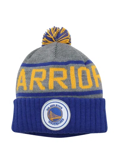 Mitchell & Ness Nba High 5 Golden State Warriors Beanie Hat In Blue
