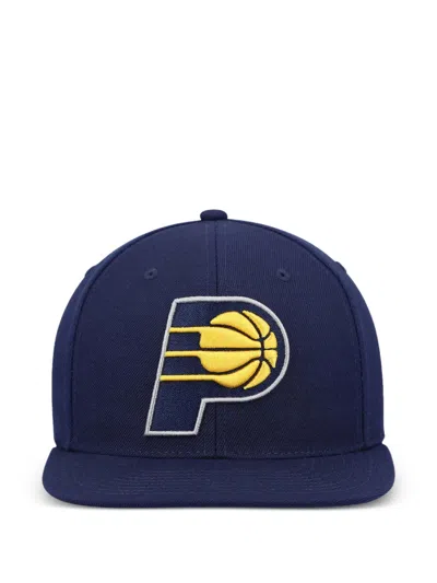 Mitchell & Ness Nba Indiana Pacers Team Ground Logo Cap In Blue