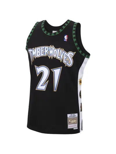 Mitchell & Ness Nba Kevin Garnett Jersey In Black