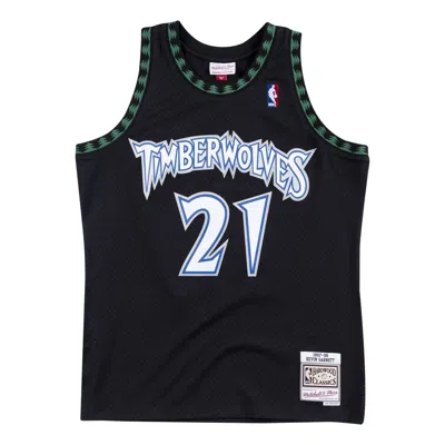 Mitchell & Ness Nba Kevin Garnett Minnesota Timberwolves 1997/98 Swingman Jersey #21 In Black