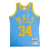 Mitchell & Ness Nba La Lakers 2001-2002 Shaquille Oneal #34 Replica Swingman Mpls Light Blue