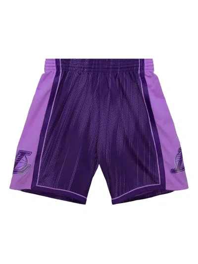 Mitchell & Ness "nba La Lakers 2009" Monochrome Swingman Basketball Shorts In Purple