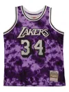 Mitchell & Ness "nba La Lakers 96 Shaquille O'neal" Galaxy Swingman Jersey In Purple