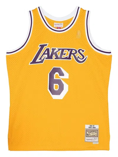 Mitchell & Ness Nba Lakers 1996 Home Jersey In Yellow