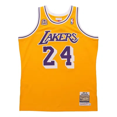 Mitchell & Ness Nba Los Angeles Lakers 2007/08 Authentic Jersey 'kobe Bryant 24' In Yellow