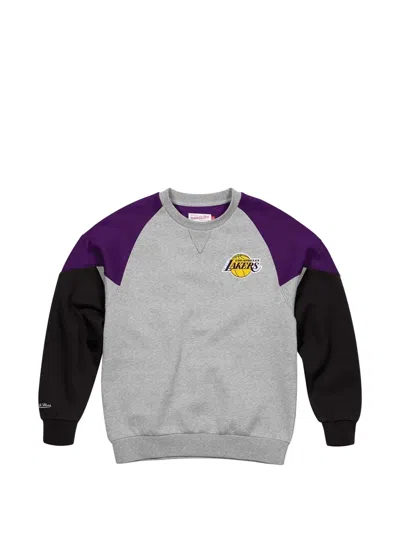 Mitchell & Ness Nba "los Angeles Lakers" Crew Colourblock Sweatshirt In Multi