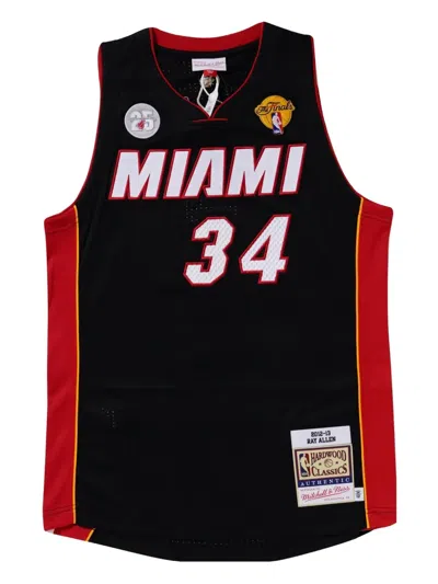 Mitchell & Ness Nba Miami Heat 2012 Ray Allen Jersey In Black