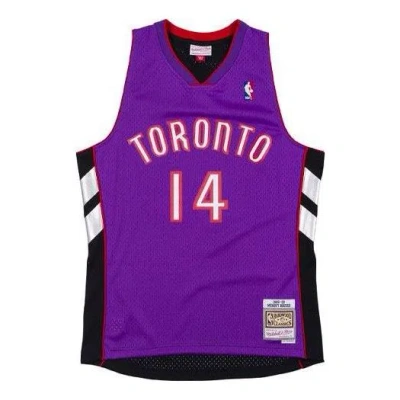 Mitchell & Ness Nba Muggsy Bogues Toronto Raptors 2001/02 Hardwood Classics Swingman Jersey #14 In Purple