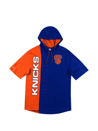 Mitchell & Ness Nba "new York Knicks" Short-sleeves Split Hoodie In Multi