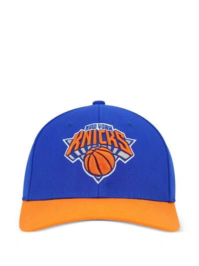 Mitchell & Ness Nba New York Knicks Team Two-tone Stretch Cap In Blue